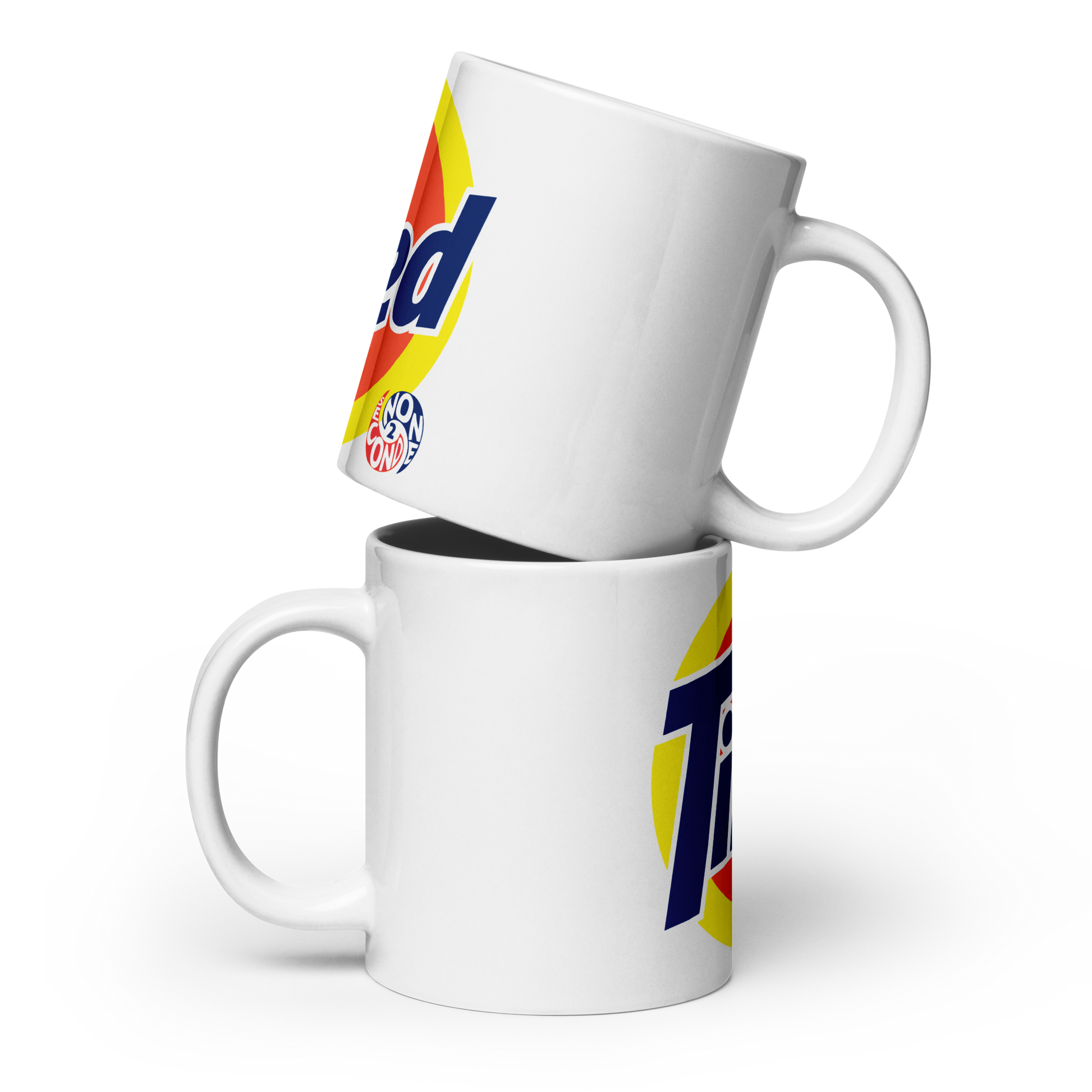 White Tired mug